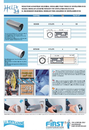 reduktory hluku do trubky Helix